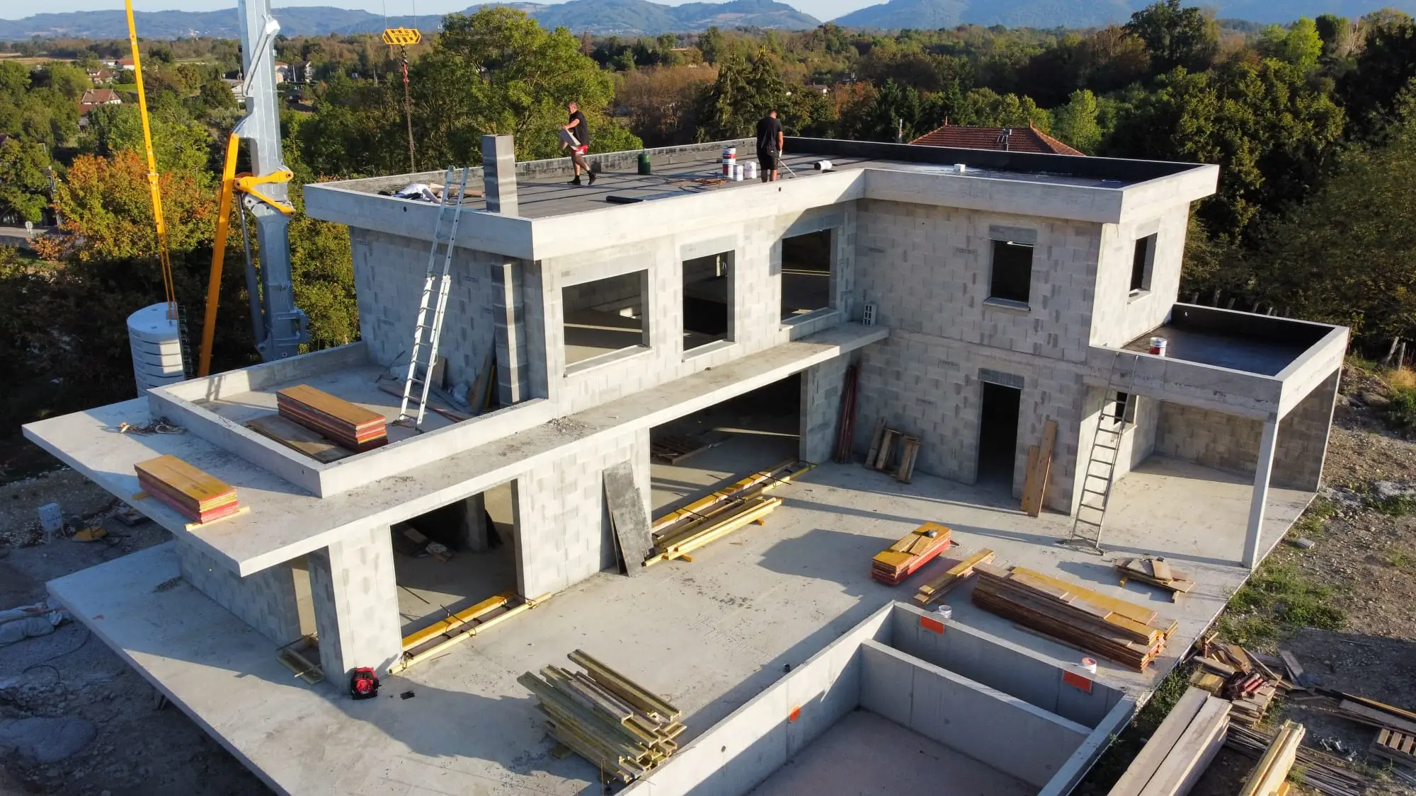 Construction d’une maison neuve à Beaucroissant (38)